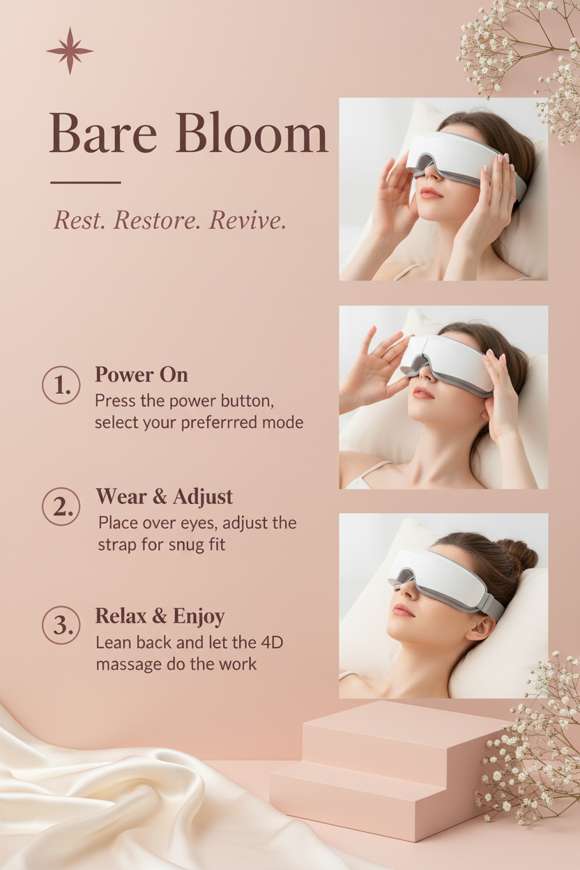 Bare Bloom Eye Massager How To Use