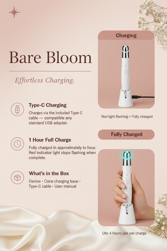 Bare Bloom – Eye Massager Pen Charging