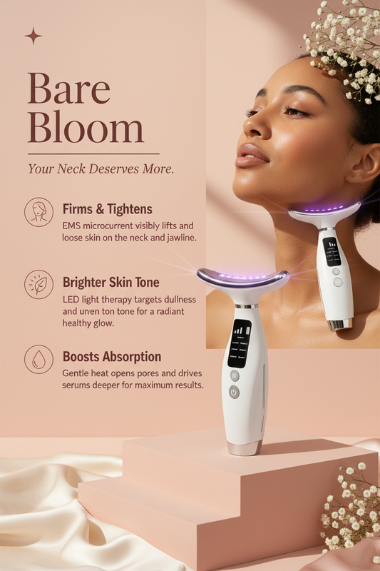 Bare Bloom – Neck LED Device In Use