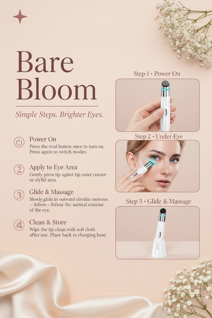 Bare Bloom – Eye Massager How To Use