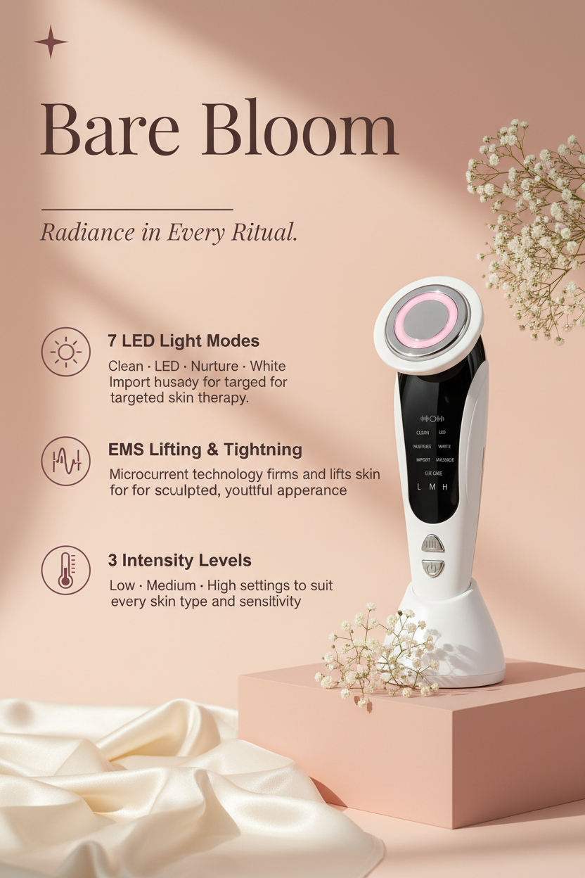 Bare Bloom – LED Face Device Hero