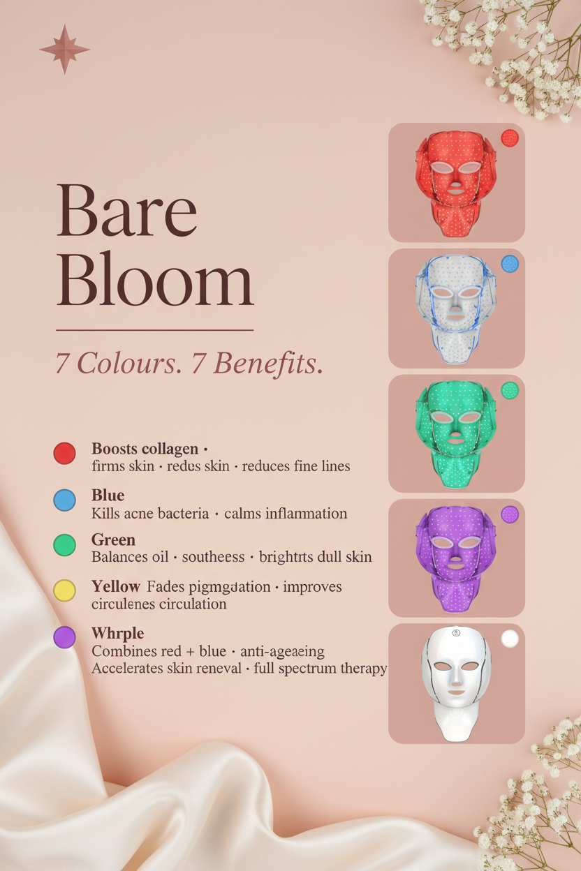 Bare Bloom – LED Mask 7 Colours