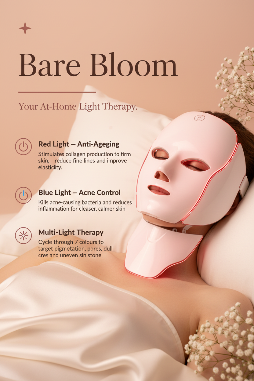 Bare Bloom – LED Mask In Use